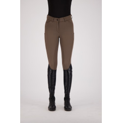 Calça de equitação Euro-Star Arista Fashion dia. FullGrip Gota de chocolate Castanho Calça de equitação Euro-Star Arista Fashion dia. FullGrip Gota de chocolate Castanho