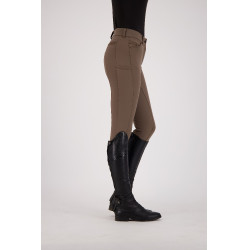 Calça de equitação Euro-Star Arista Fashion dia. FullGrip Gota de chocolate Castanho Calça de equitação Euro-Star Arista Fashion dia. FullGrip Gota de chocolate Castanho