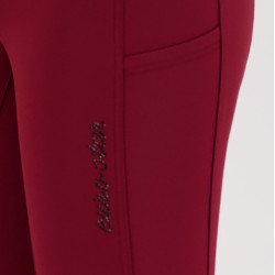 Legging de equitação Euro-Star Athletic leanline FullGrip Romã Vermelho Legging de equitação Euro-Star Athletic leanline FullGrip Romã Vermelho
