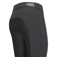 Calça de equitação Euro-Star Arielle Snow FullGrip Cinza magneto Cinzento