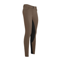Calça de equitação Euro-Star Arielle Snow FullGrip Gota de chocolate Castanho