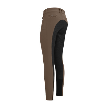 Calça de equitação Euro-Star Arielle Snow FullGrip Gota de chocolate Castanho Calça de equitação Euro-Star Arielle Snow FullGrip Gota de chocolate Castanho