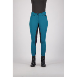 Calça de equitação Euro-Star Arista Fashion FullGrip Verde azul petróleo