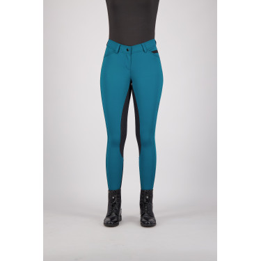 Calça de equitação Euro-Star Arista Fashion FullGrip Verde azul petróleo