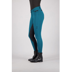 Calça de equitação Euro-Star Arista Fashion FullGrip Verde azul petróleo