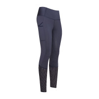 Legging de equitação Euro-Star Breez Fashion FullGrip verão Azul-marinho