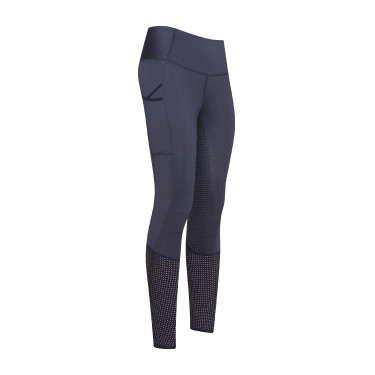 Legging de equitação Euro-Star Breez Fashion FullGrip verão Azul-marinho