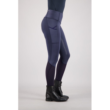 Legging de equitação Euro-Star Breez Fashion FullGrip verão Azul-marinho