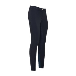 Calça de equitação Euro-star Equitation Queen Diamond FullGrip verão Azul-marinho Calça de equitação Euro-star Equitation Queen Diamond FullGrip verão Azul-marinho