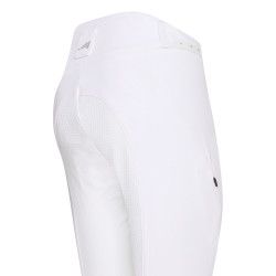 Calça de equitação Euro-star Equitation Queen Diamond FullGrip verão Branco Calça de equitação Euro-star Equitation Queen Diamond FullGrip verão Branco