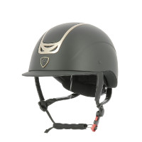 Capacete Equithème Pepit Preto / dourado rosa Capacete Equithème Pepit Preto / dourado rosa