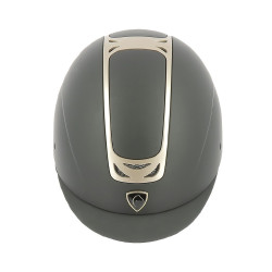 Capacete Equithème Pepit Preto / dourado rosa