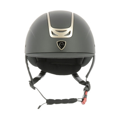 Capacete Equithème Pepit Preto / dourado rosa