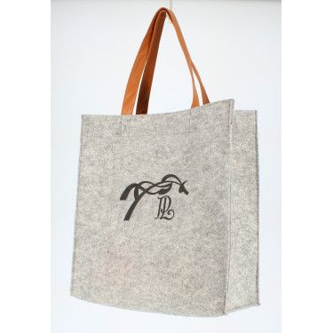 Bolsa Pénélope Feltro Cinza / preto Cinzento Bolsa Pénélope Feltro Cinza / preto Cinzento