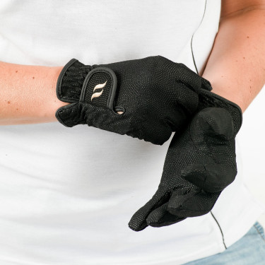 Luvas de equitação Back on Track® Preto Luvas de equitação Back on Track® Preto