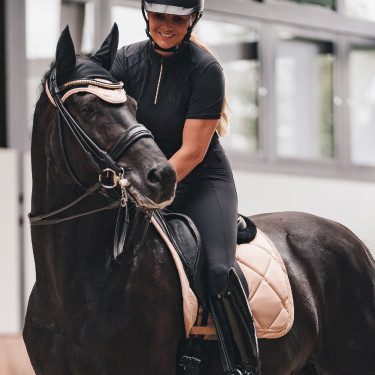 Sela de Salto Night Collection Back On Track Champanhe Bege