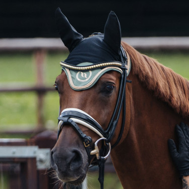 Touca para cavalo Night Collection Back On Track Oliva Verde
