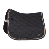 Almofada de sela de dressage Monaco B Vertigo Cinza asfalto escuro Cinzento Almofada de sela de dressage Monaco B Vertigo Cinza asfalto escuro Cinzento