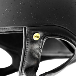 Capacete EQ3 Lynx Back on Track Eventing Preto