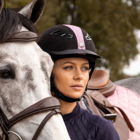 Capacete EQ3 Lynx Back on Track Microfibra Areia azul