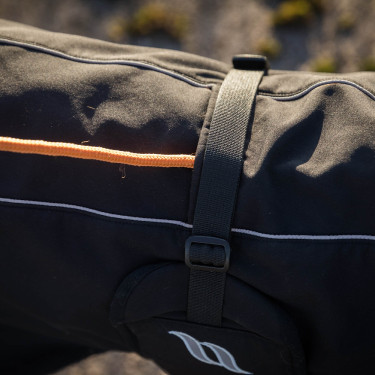 Casaco para cão versátil Nella Back on Track Preto Casaco para cão versátil Nella Back on Track Preto