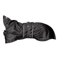 Casaco impermeável forrado para cão Back on Track Preto