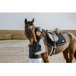 Colete acolchoado sem mangas Equithème Lea Preto Colete acolchoado sem mangas Equithème Lea Preto