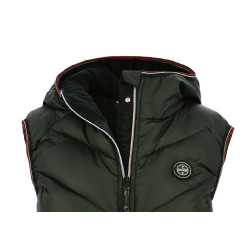 Colete acolchoado sem mangas Equithème Lea Preto Colete acolchoado sem mangas Equithème Lea Preto