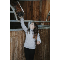 Gewatteerde jas Equithème Lara kind Cinza mesclado