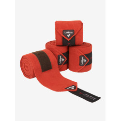 Bandagens de polo LeMieux Luxury Sienna Vermelho Bandagens de polo LeMieux Luxury Sienna Vermelho