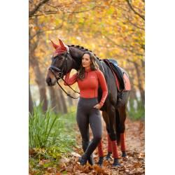 Bandagens de polo LeMieux Luxury Sienna Vermelho Bandagens de polo LeMieux Luxury Sienna Vermelho