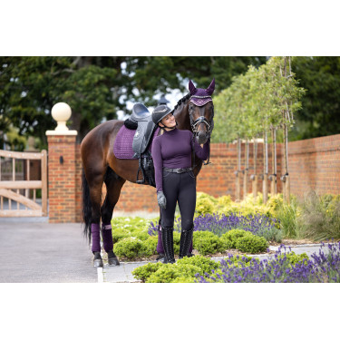 Tapete LeMieux Suede Dressage Square Figue Violeta