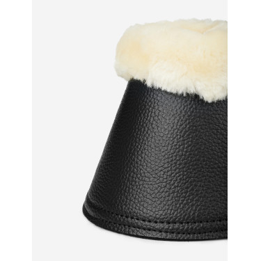 Sino LeMieux com Lã e Couro Sintético Preto / natural Sino LeMieux com Lã e Couro Sintético Preto / natural