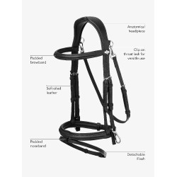 Bridão de trabalho LeMieux Castanho