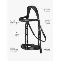 Bridão combinado LeMieux Competition Havana Castanho