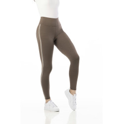 Calça Equithème Violette com fundo de silicone  Cinzento-acastanhado Castanho