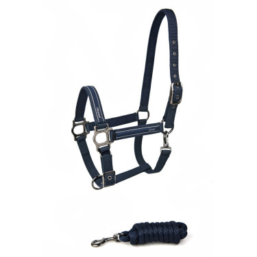 Cabresto + guia Lami-Cell Classical Azul-marinho