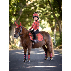 Tapis Mini LeMieux Suede Jump Square Sienna Vermelho