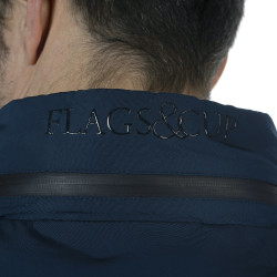 Parka técnica masculina Waterlo Flags & Cup Azul-marinho