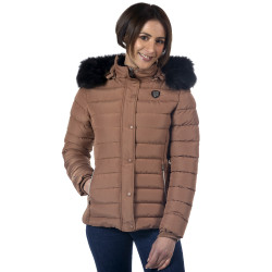 Parka feminina Sarnia Flags & Cup Moca