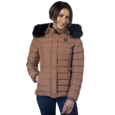 Parka feminina Sarnia Flags & Cup Moca