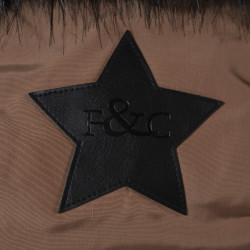 Parka feminina Sarnia Flags & Cup Moca Castanho