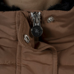 Parka feminina Sarnia Flags & Cup Moca Castanho