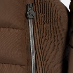 Parka feminina Sarnia Flags & Cup Moca Castanho