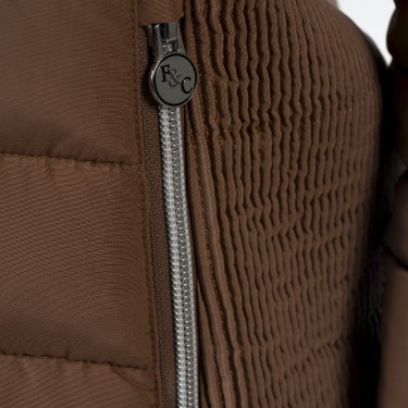 Parka feminina Sarnia Flags & Cup Moca Castanho