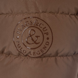 Parka feminina Sarnia Flags & Cup Moca Castanho