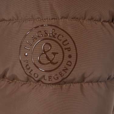 Parka feminina Sarnia Flags & Cup Moca Castanho