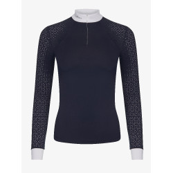 Camisa de competição LeMieux Olivia de mangas compridas Azul-marinho