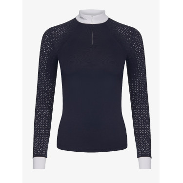 Camisa de competição LeMieux Olivia de mangas compridas Azul-marinho