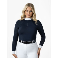 Camisa de competição LeMieux Olivia de mangas compridas Branco